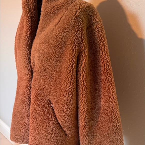 ALO Yoga Cozy Up Rosewater Teddy Sherpa Women’s Jacket Size Small - Picture 2 of 7